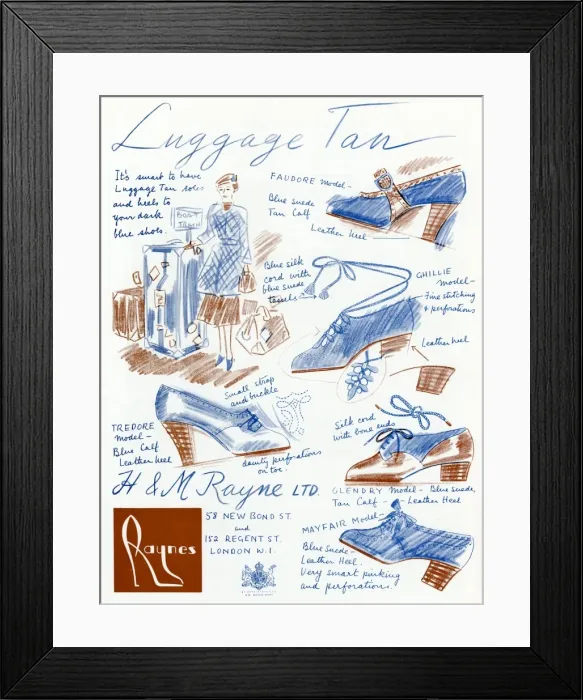 Framed Print : Advert for Raynes shoes 1937 Framed Print : Advert for Raynes shoes 1937