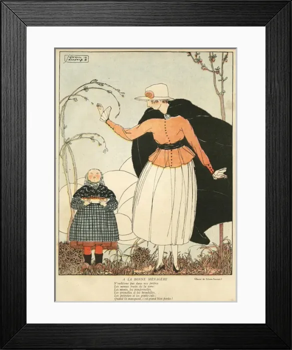 Framed Print : Cartoon, The Good Housewife, WW1 Framed Print : Cartoon, The Good Housewife, WW1