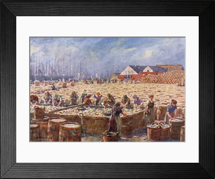 Framed Print : Herring Harvest, Yarmouth Framed Print : Herring Harvest, Yarmouth