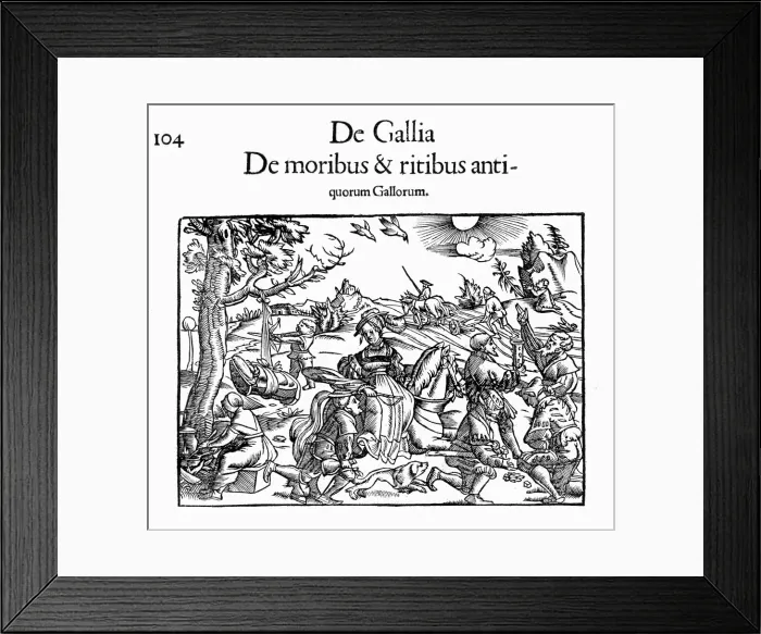 Framed Print : French Scene / Munster / C16 Framed Print : French Scene / Munster / C16
