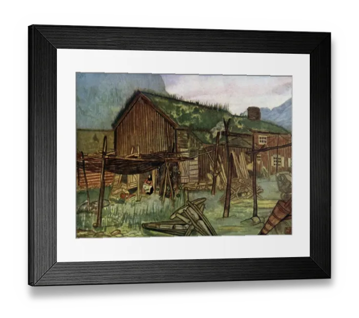 Framed Print : Fishing Nets / Norway Framed Print : Fishing Nets / Norway