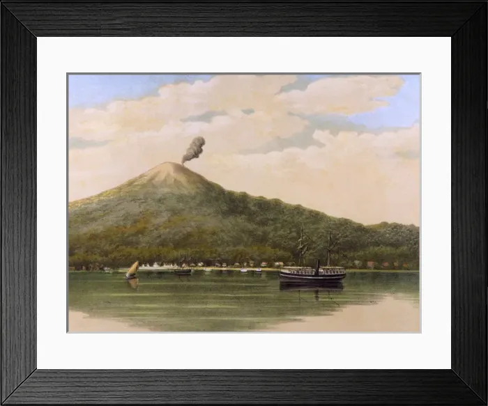 Framed Print : Volcanic Coast Scene Framed Print : Volcanic Coast Scene