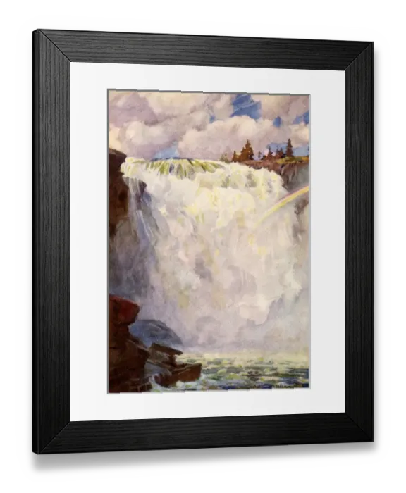 Framed Print : Tannforsen Waterfall Framed Print : Tannforsen Waterfall
