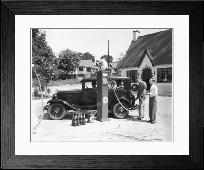 Framed Print : U. s. Service Station Framed Print : U. s. Service Station