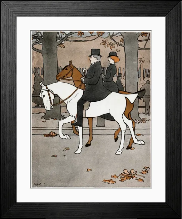 Framed Print : Late Riders in the Row Framed Print : Late Riders in the Row