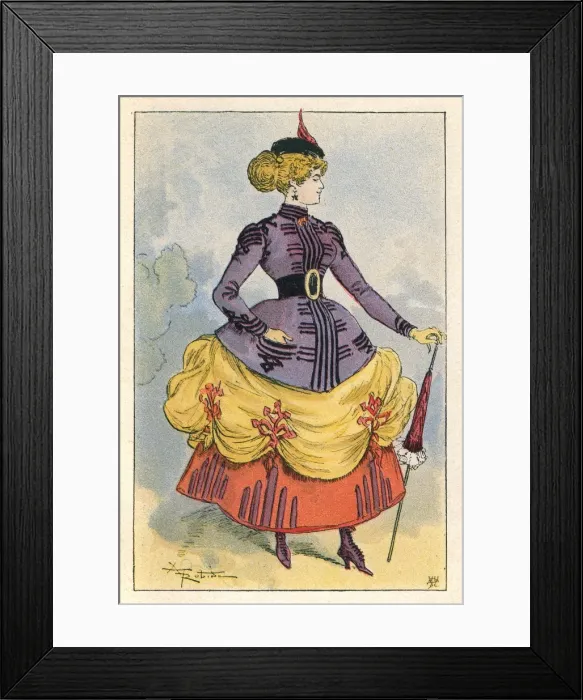 Framed Print : Walking Dress 1864 Framed Print : Walking Dress 1864
