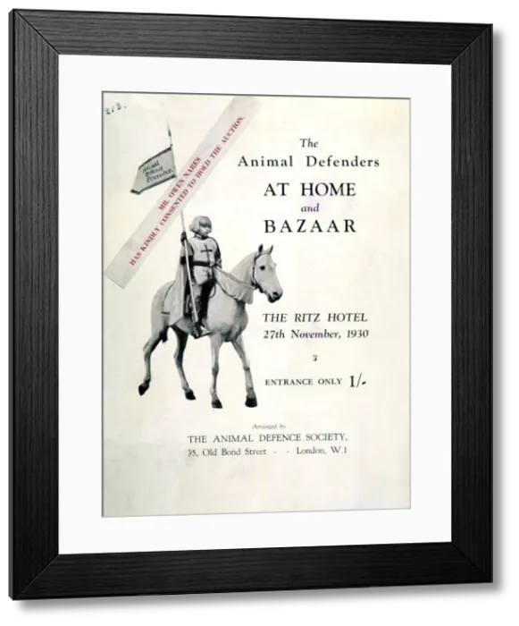 Framed Print : Animal Defence Society Framed Print : Animal Defence Society
