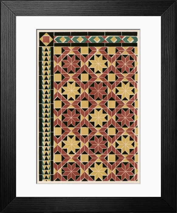 Framed Print : Minton Tiles - 2 Framed Print : Minton Tiles - 2