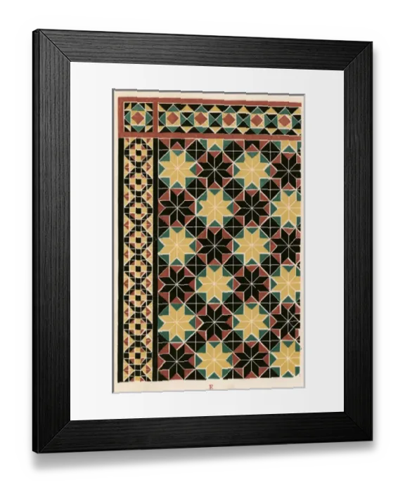 Framed Print : Minton Tiles - 4 Framed Print : Minton Tiles - 4