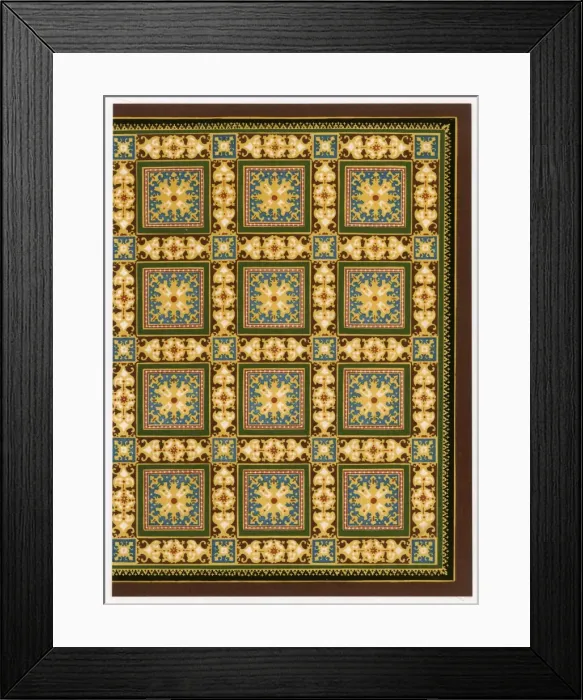 Framed Print : Minton Tiles - 8 Framed Print : Minton Tiles - 8