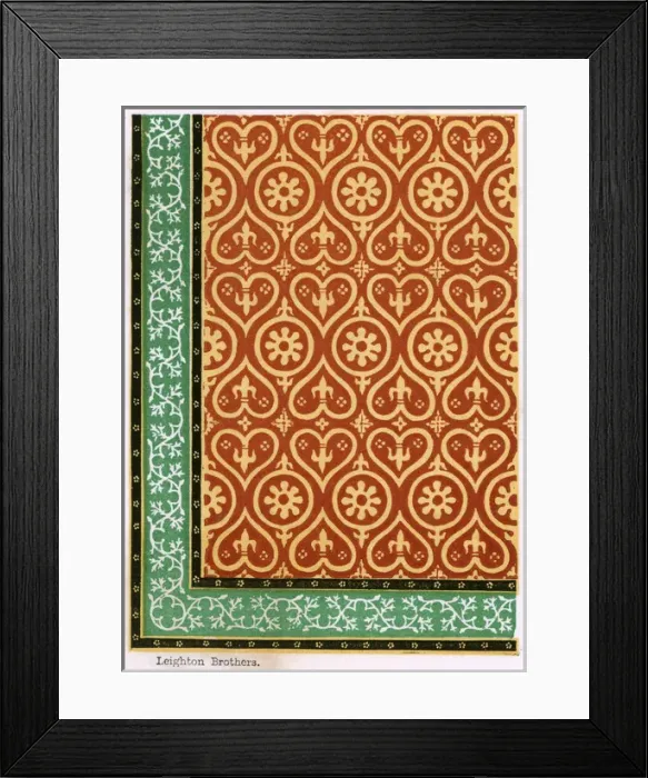 Framed Print : maw, lino, furniture, floor, covering, linoleum, 1854, design, garling, maw s Framed Print : maw, lino, furniture, floor, covering, linoleum, 1854, design, garling, maw s