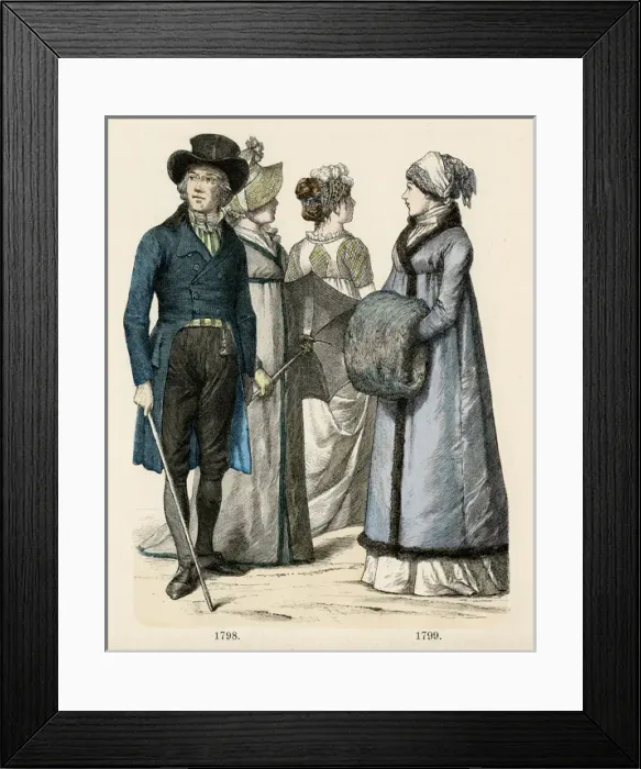 Framed Print : COSTUME 1798-99 Framed Print : COSTUME 1798-99