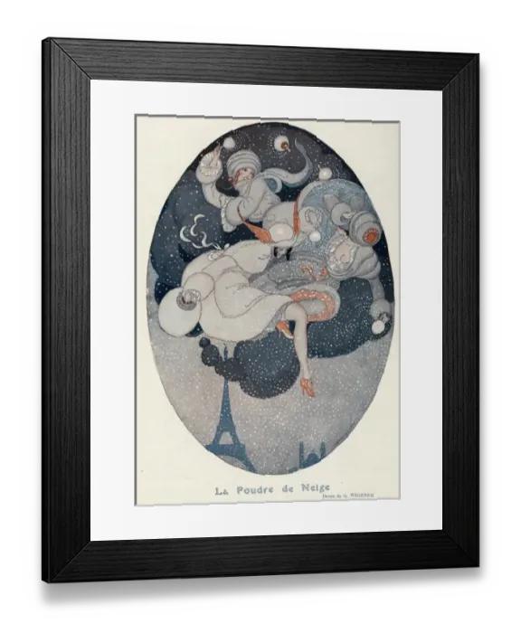 Framed Print : Snowflakes (Wegener) Framed Print : Snowflakes (Wegener)