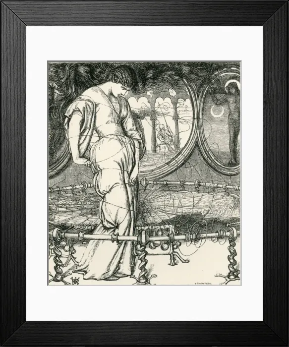 Framed Print : Preraphaelite Model