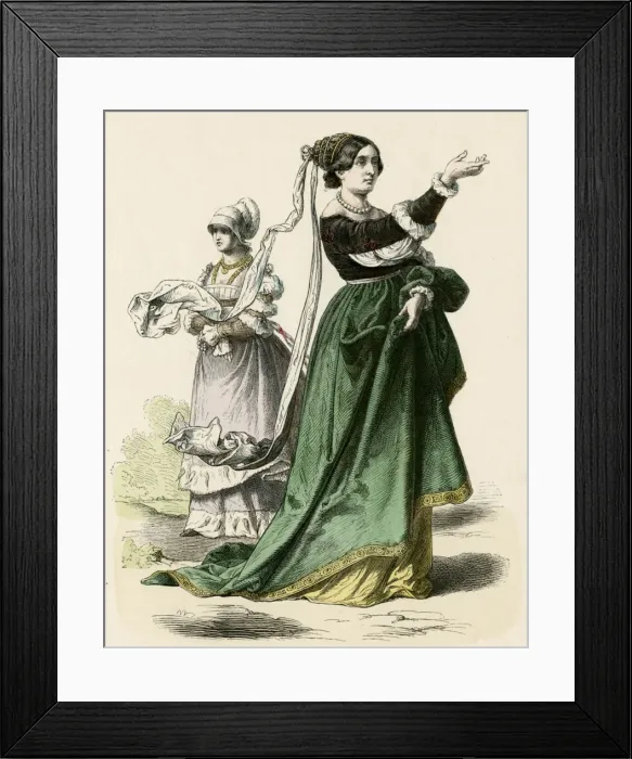 Framed Print : German Nobles C. 1515 Framed Print : German Nobles C. 1515