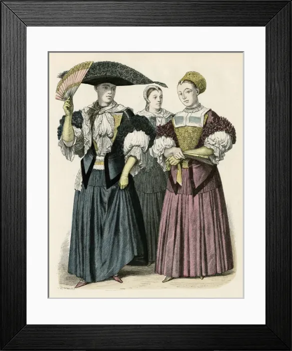 Framed Print : Racial Types France Framed Print : Racial Types France