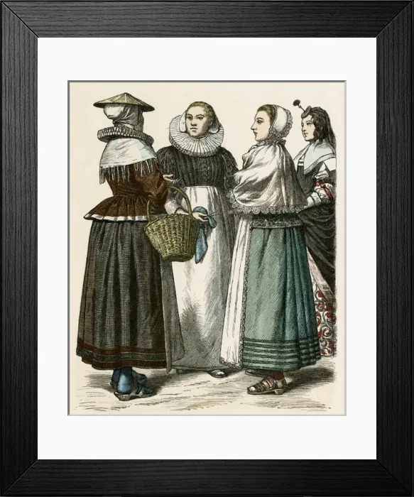Framed Print : Racial Types / Dutch 1640 Framed Print : Racial Types / Dutch 1640
