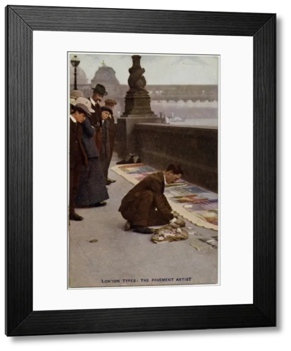 Framed Print : Pavement Artist Framed Print : Pavement Artist