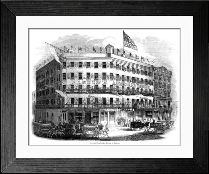 Framed Print : BARNUMs MUSEUM 1853 Framed Print : BARNUMs MUSEUM 1853