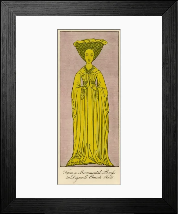 Framed Print : Costume / Brass of C15Th Framed Print : Costume / Brass of C15Th