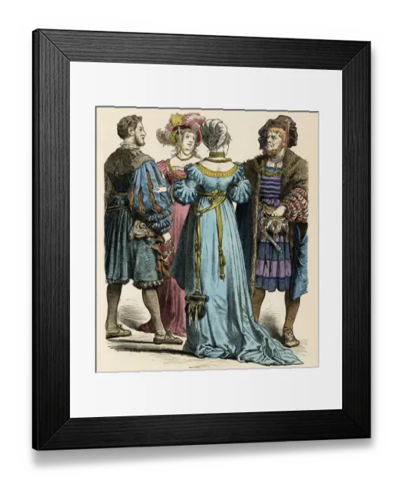 Framed Print : German Costume C. 1515 Framed Print : German Costume C. 1515