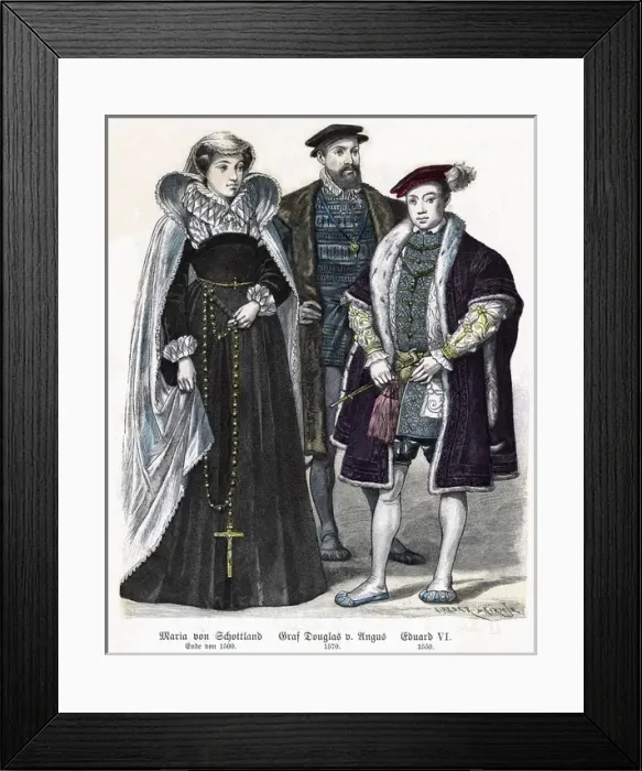 Framed Print : English Costume C16Th Framed Print : English Costume C16Th