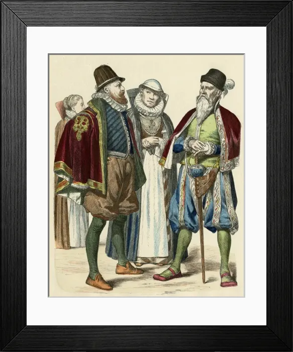 Framed Print : North German Costume Framed Print : North German Costume