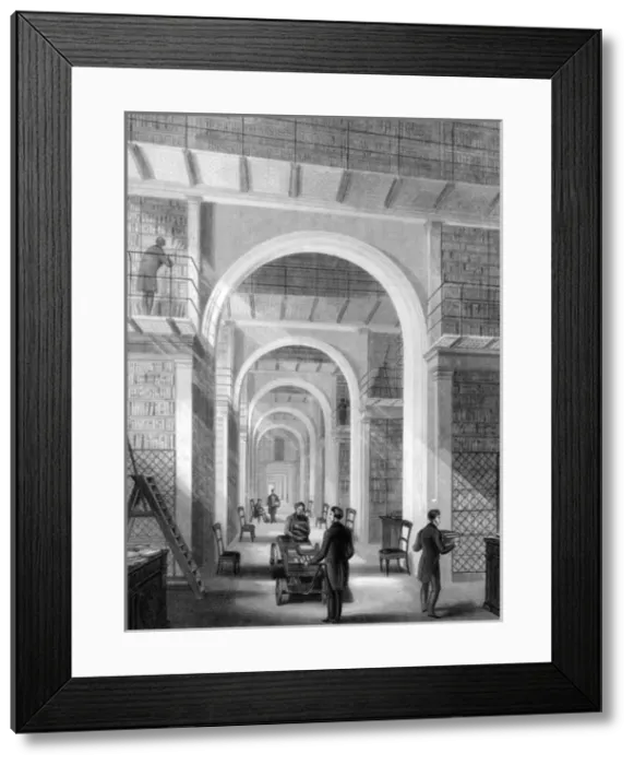 Framed Print : British Museum - Library 1840 Framed Print : British Museum - Library 1840