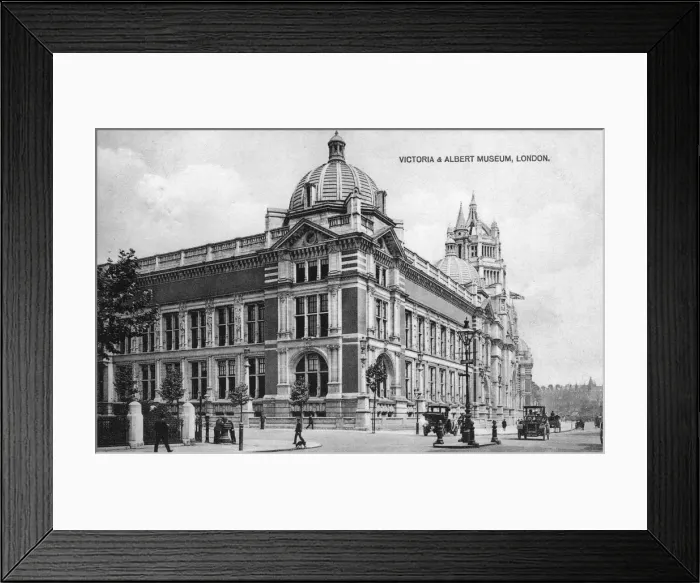 Framed Print : V and a Exterior Mono Framed Print : V and a Exterior Mono