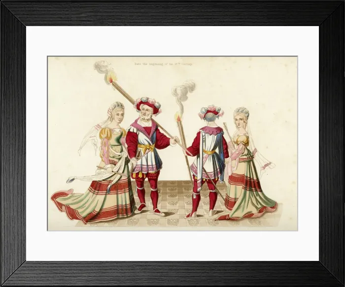 Framed Print : Costume / Early C16Th Framed Print : Costume / Early C16Th