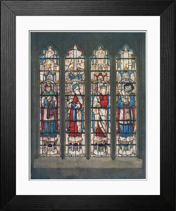 Framed Print : Stain Glass Fairford Framed Print : Stain Glass Fairford