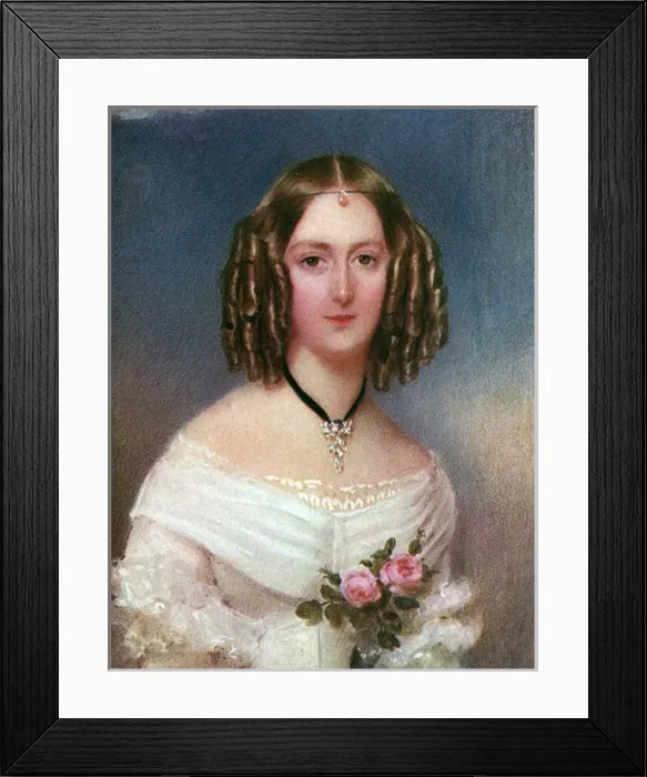 Framed Print : Wearing Jewelry 1840 Framed Print : Wearing Jewelry 1840