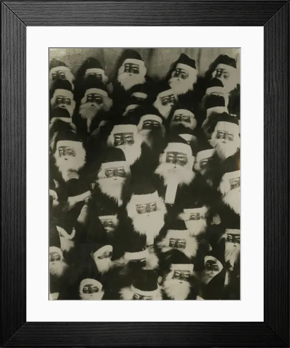 Framed Print : Spooky Santas Framed Print : Spooky Santas