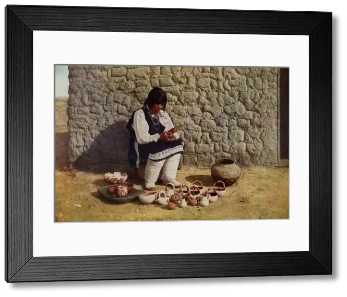 Framed Print : New Mexico Potteryu Framed Print : New Mexico Potteryu