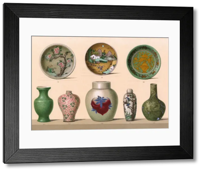 Framed Print : Chinese Porcelain - 1 Framed Print : Chinese Porcelain - 1