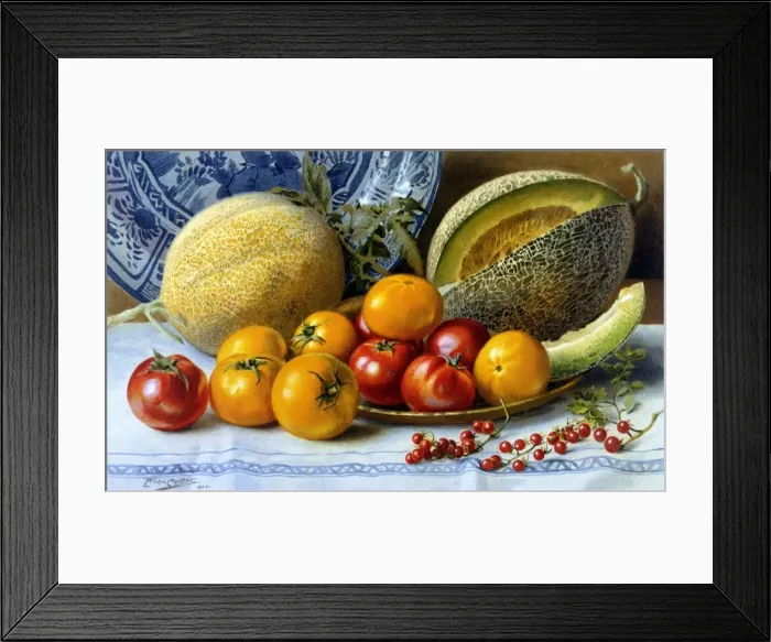 Framed Print : Melons and Tomatoes Framed Print : Melons and Tomatoes