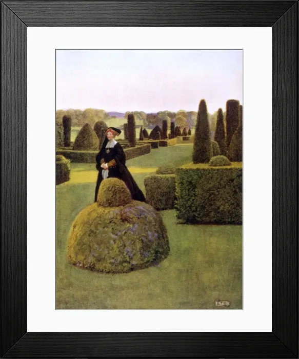 Framed Print : Garden / Elizabethan Framed Print : Garden / Elizabethan