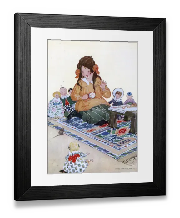 Framed Print : Dolls Tea Party Mouse Framed Print : Dolls Tea Party Mouse