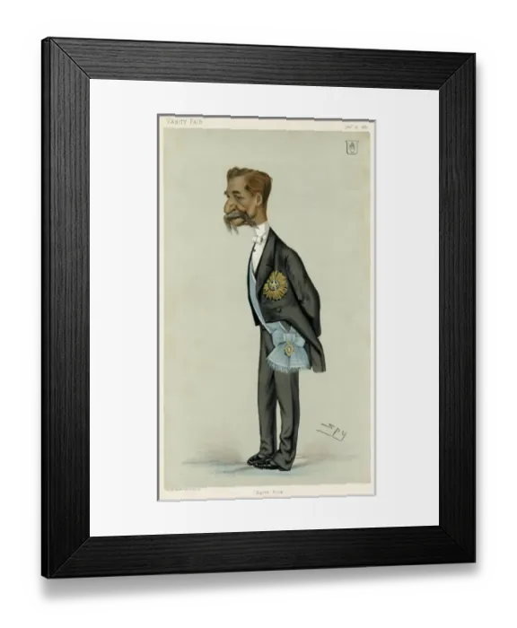 Framed Print : Richard Temple / Vf 1881 Framed Print : Richard Temple / Vf 1881