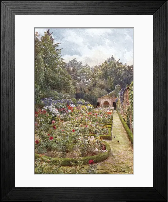 Framed Print : Garden / Drakelowe 1908 Framed Print : Garden / Drakelowe 1908