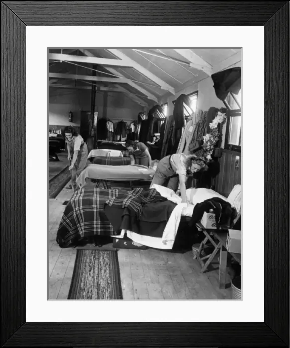 Framed Print : Girls Dorm / Land Army Framed Print : Girls Dorm / Land Army