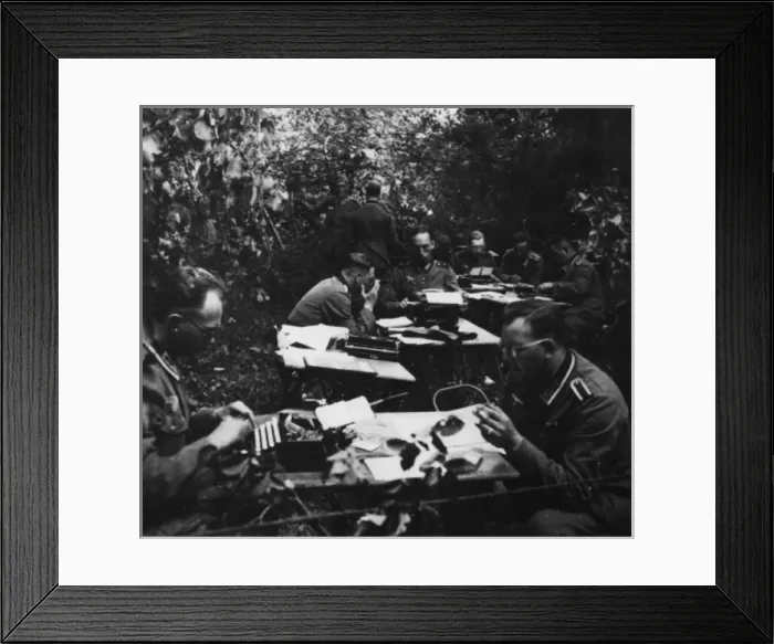 Framed Print : Germans / Forest 1940 Framed Print : Germans / Forest 1940