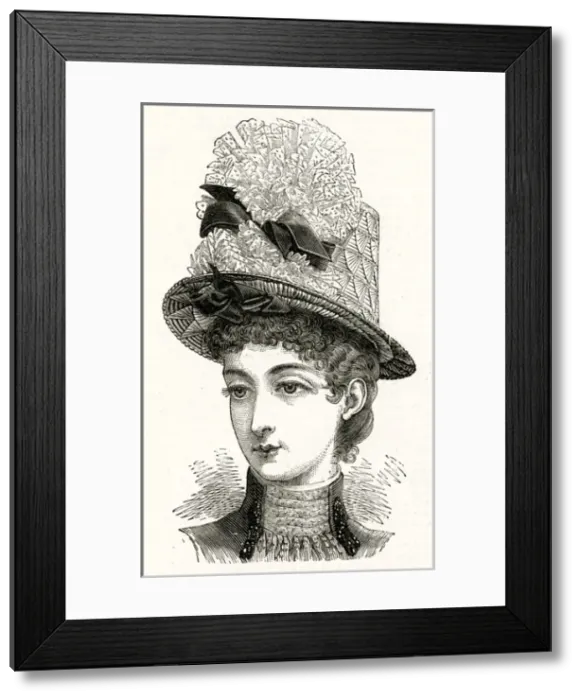 Framed Print : Hat for the seaside 1886 Framed Print : Hat for the seaside 1886