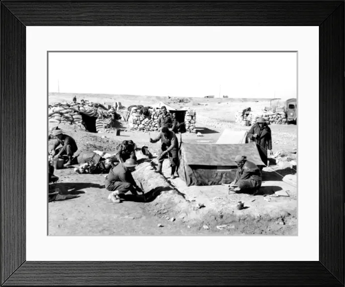 Framed Print : S. Africans / Bardia / Wwii Framed Print : S. Africans / Bardia / Wwii