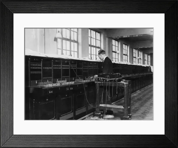Framed Print : Telephone Exchange 1929 Framed Print : Telephone Exchange 1929