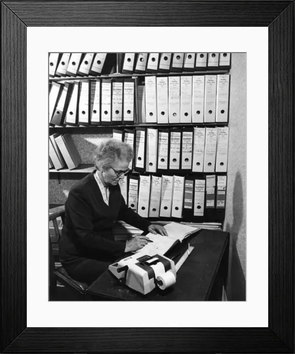 Framed Print : Accounts Department Framed Print : Accounts Department