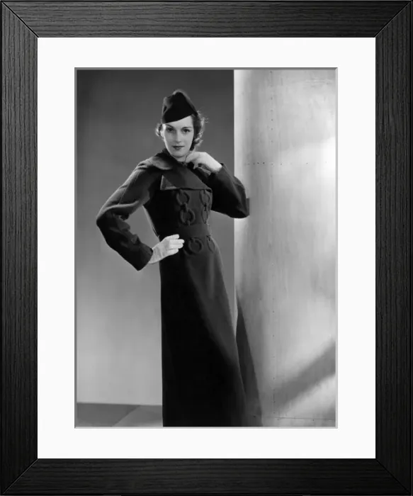 Framed Print : Coat with Chain Motif Framed Print : Coat with Chain Motif