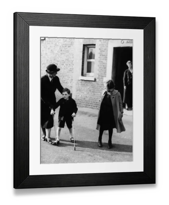 Framed Print : Disabled Boy Framed Print : Disabled Boy