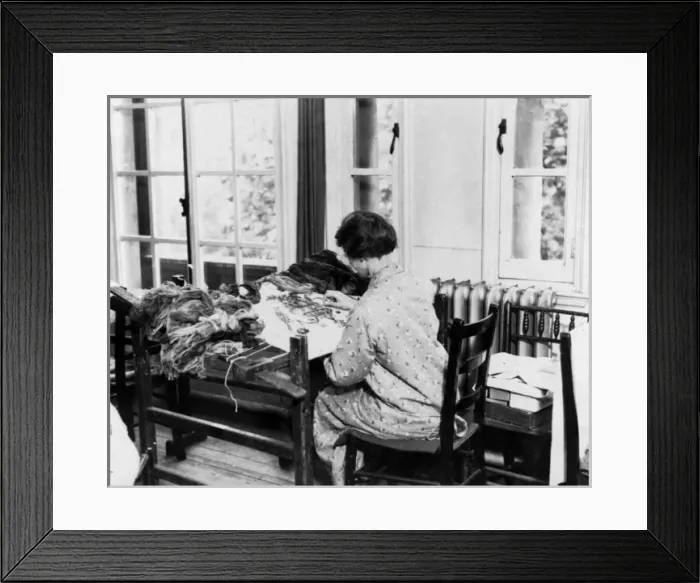 Framed Print : Woman / Tapestry 1930S Framed Print : Woman / Tapestry 1930S