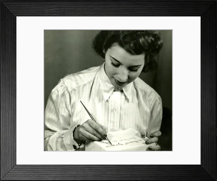Framed Print : Addressing a Parcel Framed Print : Addressing a Parcel